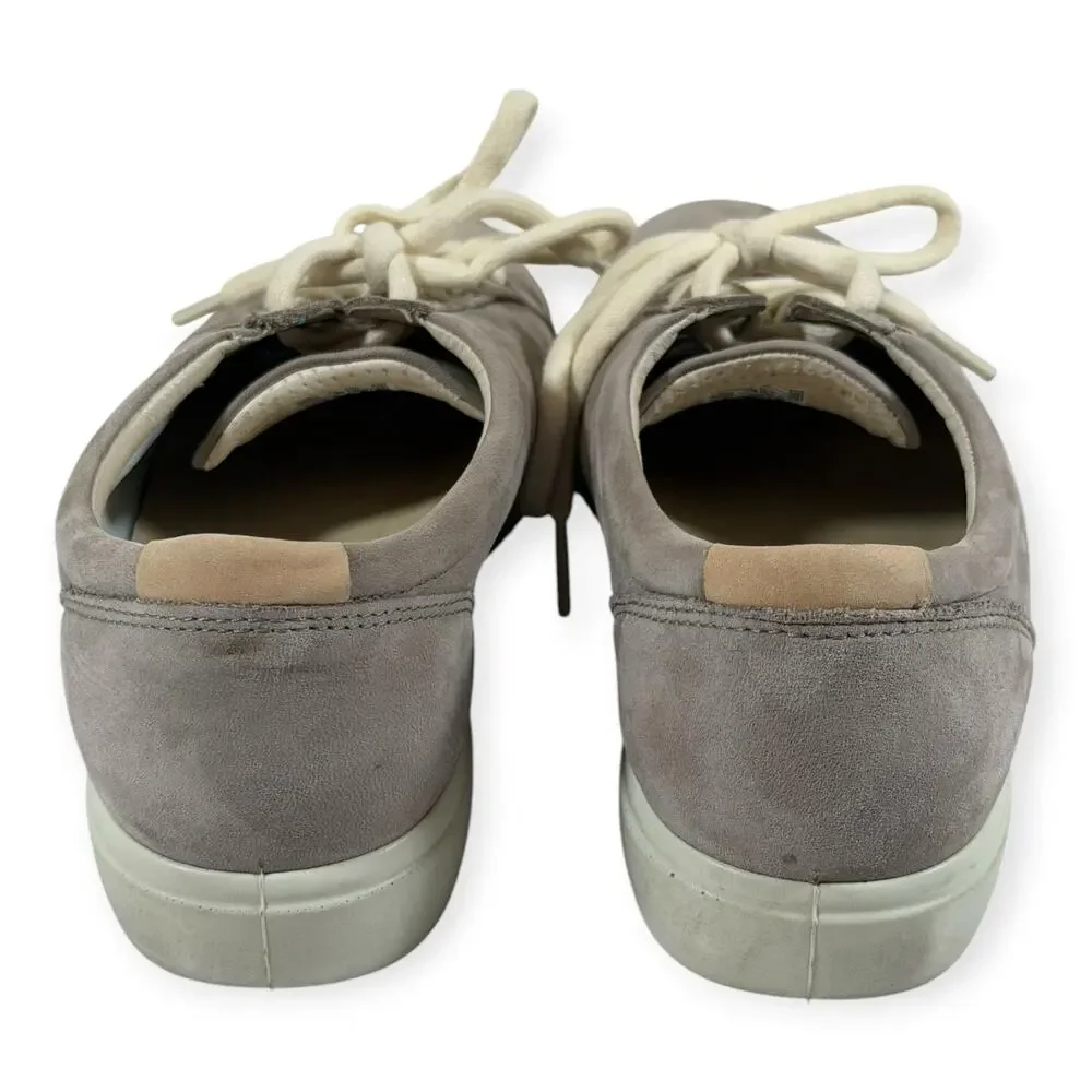 ECCO Soft 7 Leather Sneakers, Gray, Women's 7.5, EU 38